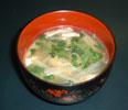 貝割れ菜のみそ汁