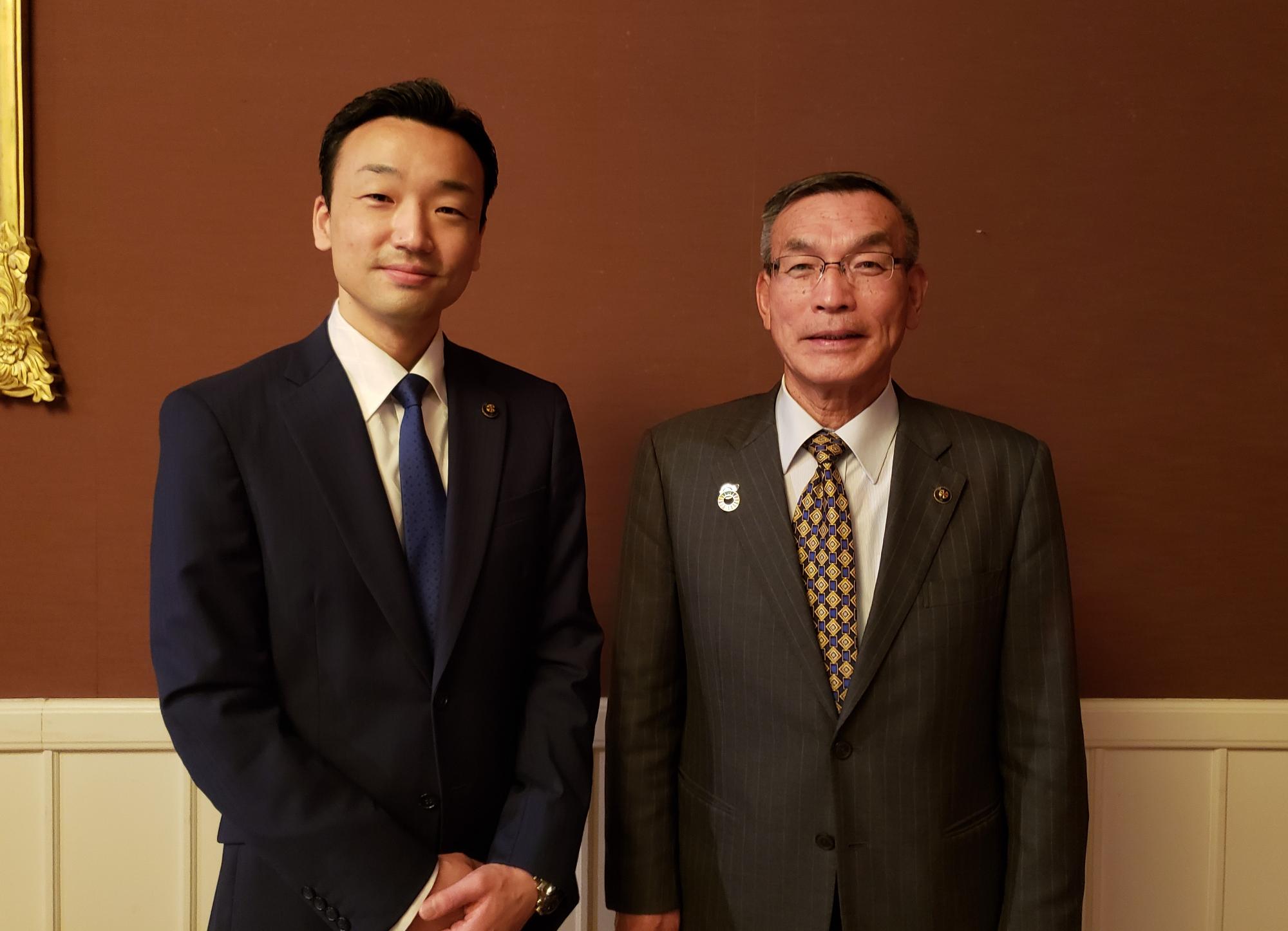 入間市長と幸手市長