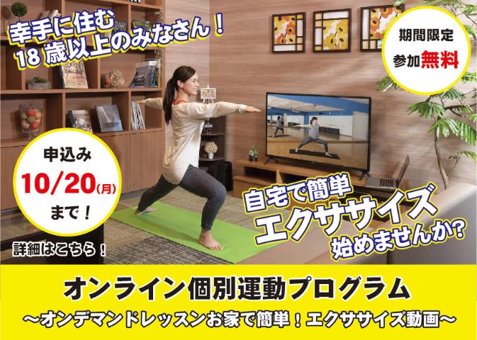 オンライン個別運動プログラム