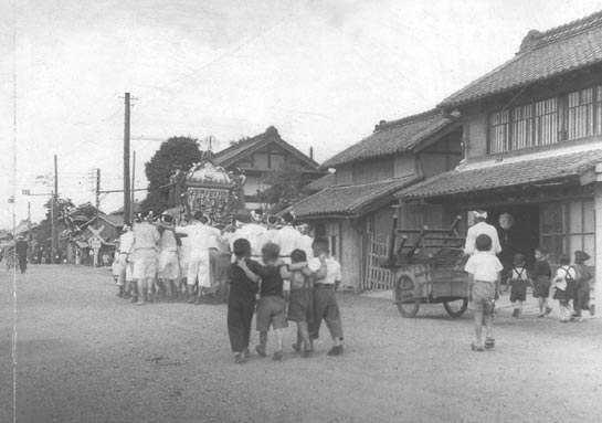 天王寺様の祭りの御輿