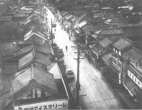 昭和30年代の大通り